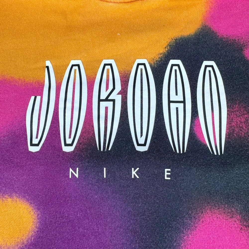 Jordan Nike Mens Tie Dye Hoodie Purple Orange Pink Jumpman Fleece Sweatshirt M - Picture 5 of 9